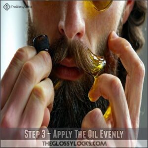 Step 3 – Apply The Oil Evenly