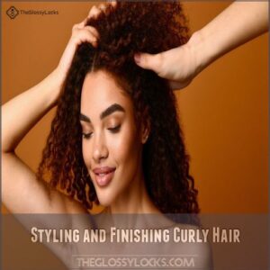 Styling and Finishing Curly Hair