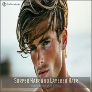 Surfer Hair and Layered Hair