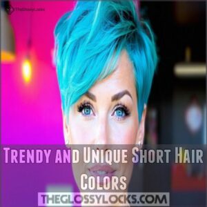 Trendy and Unique Short Hair Colors