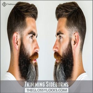 Trimming Sideburns