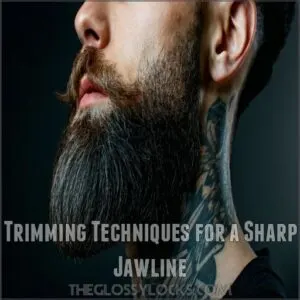 Trimming Techniques for a Sharp Jawline