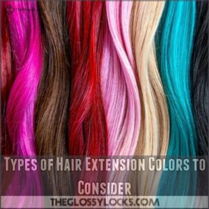 Types of Hair Extension Colors to Consider Types of Hair Extension Colors to Consider