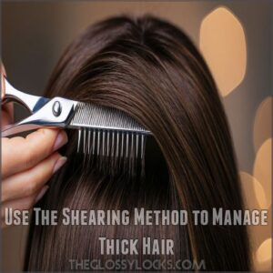 Use The Shearing Method to Manage Thick Hair