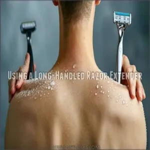 Using a Long-Handled Razor Extender