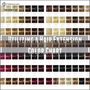 Utilizing a Hair Extension Color Chart