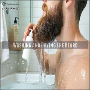 Washing and Drying The Beard