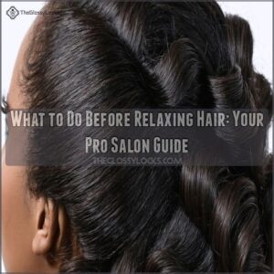 what to do before relaxing hair