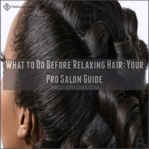 what to do before relaxing hair