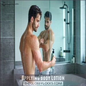 Applying Body Lotion