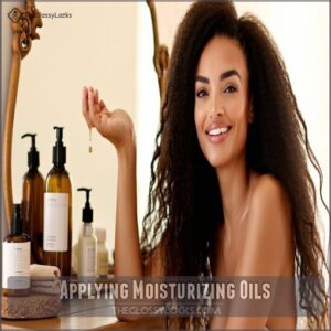 Applying Moisturizing Oils