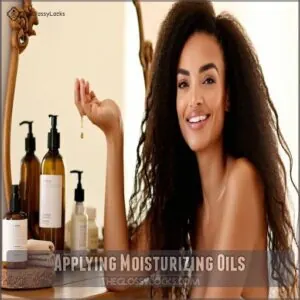Applying Moisturizing Oils Applying Moisturizing Oils