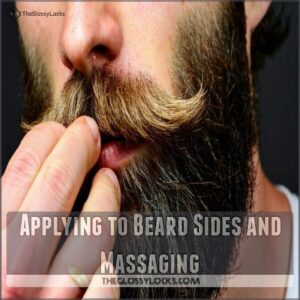 Applying to Beard Sides and Massaging