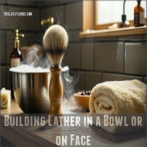 Building Lather in a Bowl or on Face