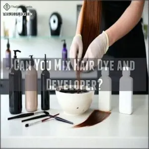 can you mix hair dye and developer