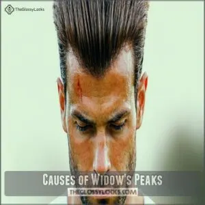 Causes of Widow's Peaks