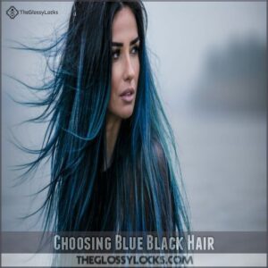 Choosing Blue Black Hair