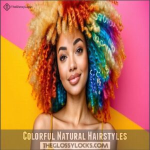 Colorful Natural Hairstyles