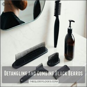 Detangling and Combing Black Beards