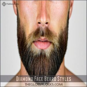 Diamond Face Beard Styles