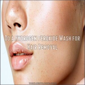 Do a Hydrogen Peroxide Wash for Hair Removal