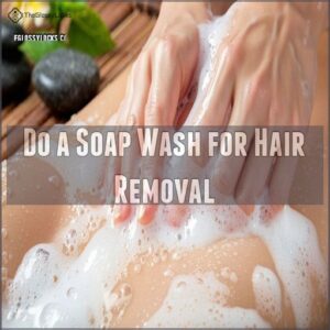 Do a Soap Wash for Hair Removal