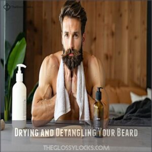 Drying and Detangling Your Beard