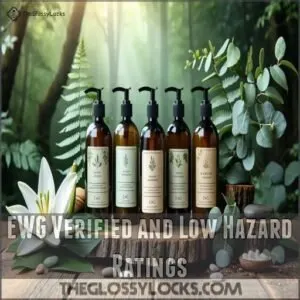 EWG Verified and Low Hazard Ratings