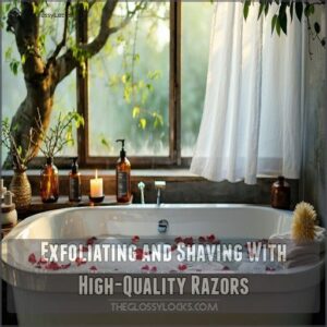 Exfoliating and Shaving With High-Quality Razors