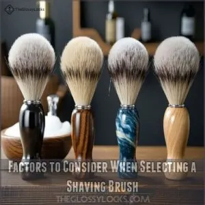 Factors to Consider When Selecting a Shaving Brush