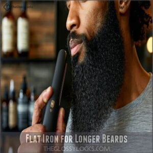 Flat Iron for Longer Beards