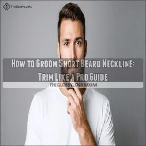 how to groom a short beard neckline