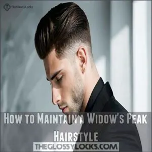How to Maintain a Widow's Peak Hairstyle