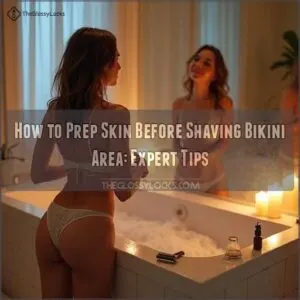 how to prep skin before shaving bikini area