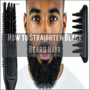 How to Straighten Black Beard Hair