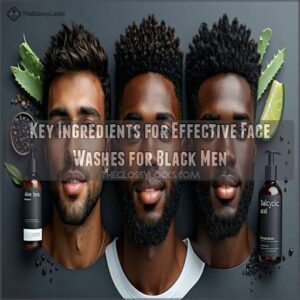 Key Ingredients for Effective Face Washes for Black Men