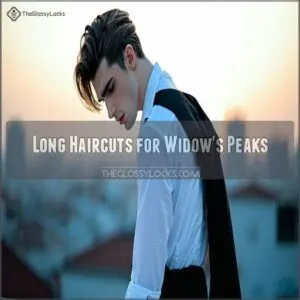 Long Haircuts for Widow's Peaks