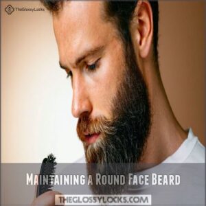 Maintaining a Round Face Beard