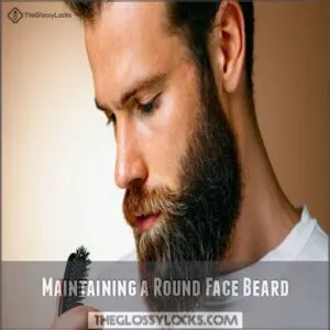 Maintaining a Round Face Beard