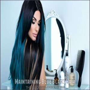 Maintaining Blue Black Hair