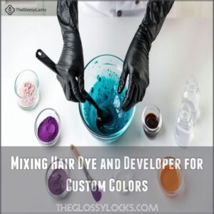 Mixing Hair Dye and Developer for Custom Colors