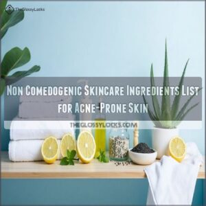 non comedogenic skincare ingredients list