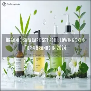 organic skincare set for glowing skin