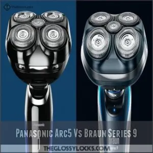 panasonic arc5 vs braun series 9