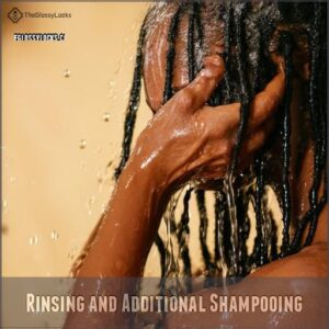 Rinsing and Additional Shampooing