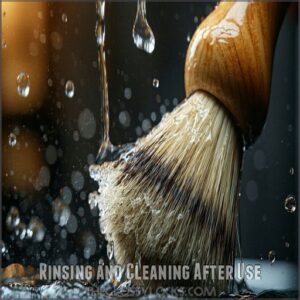 Rinsing and Cleaning After Use