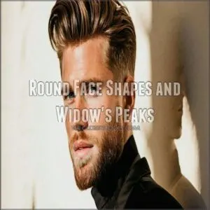 Round Face Shapes and Widow's Peaks