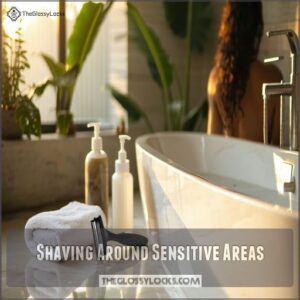 Shaving Around Sensitive Areas