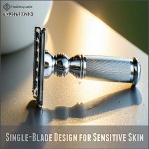 Single-Blade Design for Sensitive Skin