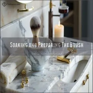 Soaking and Preparing The Brush